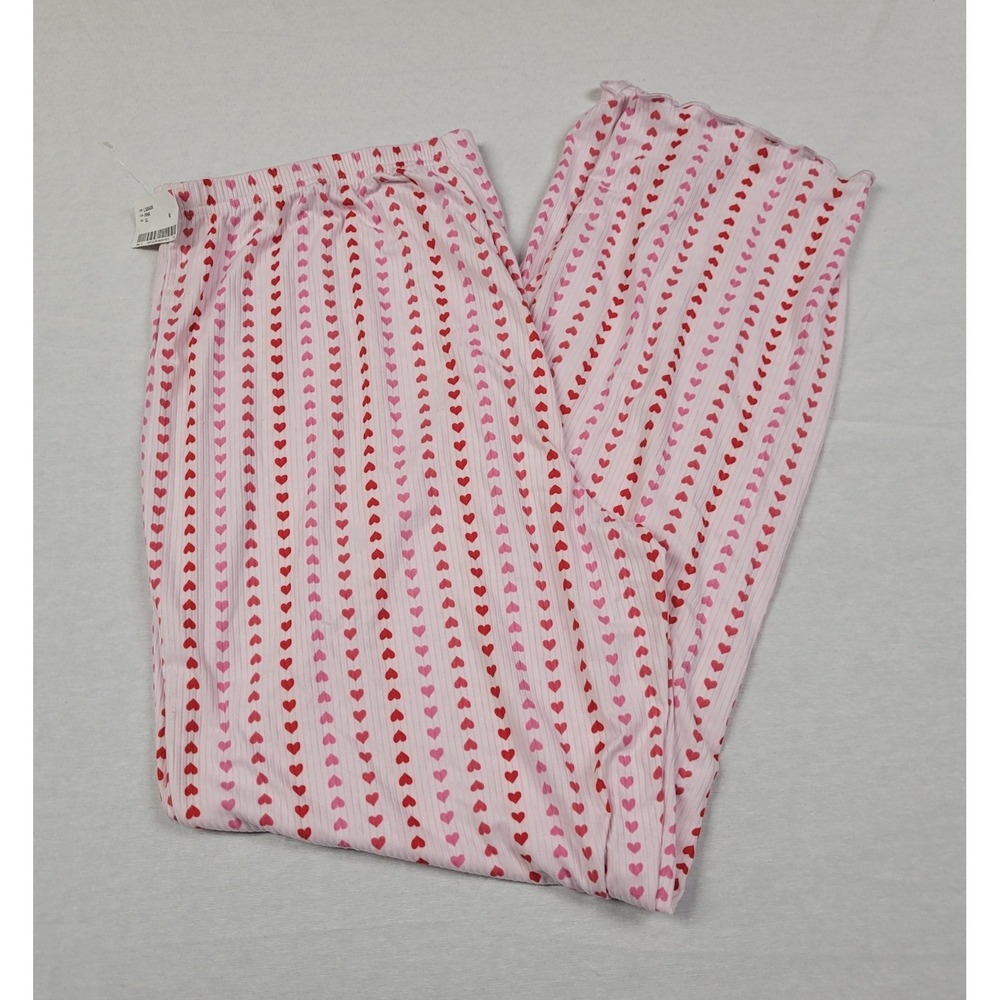 Unbranded Women's Heart Pattern Pajama Pants Loungewear Sleepwear Size XL NWT